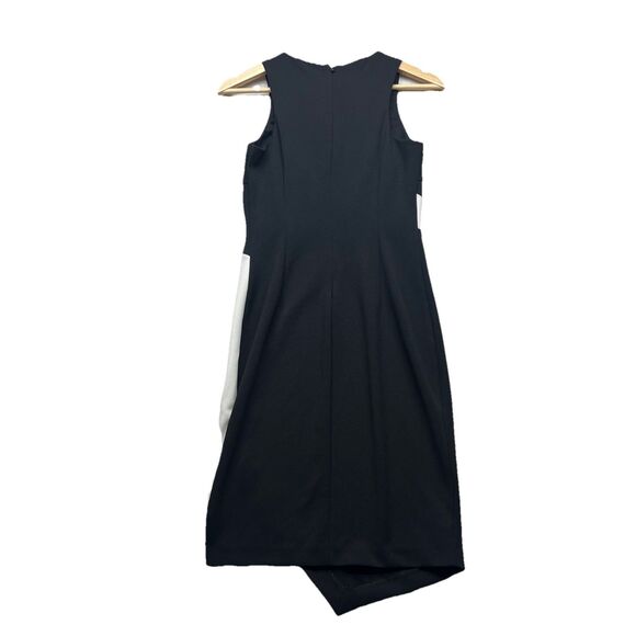 Guess Black & White Stretch Sleeveless Slit Panel Bodycon Dress Size 2 - Picture 12 of 12